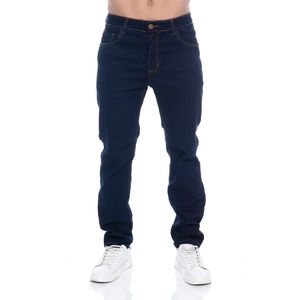 Calça Jeans Slim Masculina Básica Azul Escuro