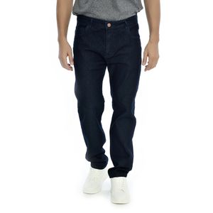 Calça Jeans Slim Masculina Elastano Azul Escuro