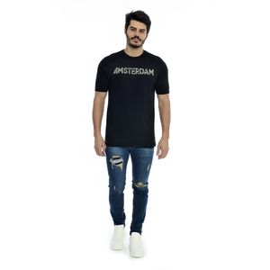 Calça Jeans Masculina Destroyed Skinny Azul