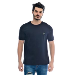 Camiseta Masculina Manga Curta Gola Redonda Estampada Mr Kitsch Preto/Branco