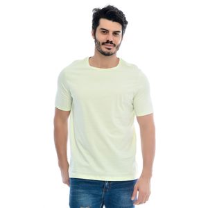 Camiseta Masculina Básica Manga Curta Gola Redonda Verde Claro