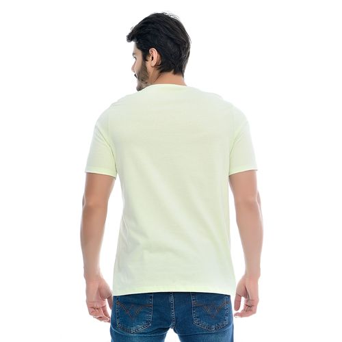 Camiseta Masculina Básica Manga Curta Gola Redonda Verde Claro