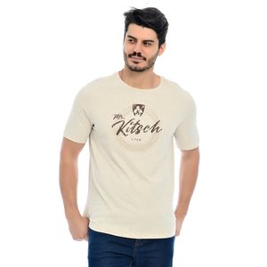 Camiseta Masculina Mr Kitsch 1986 Gola Redonda Marfim