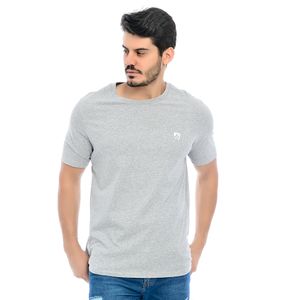 Camiseta Masculina Mr Kitsch Gola Redonda Mescla Cinza