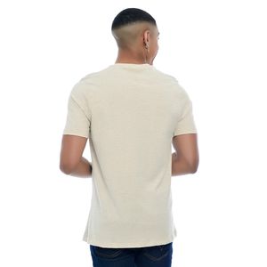 Camiseta Masculina Com Estampa Mr Kitsch 1986 Gola Redonda Marfim