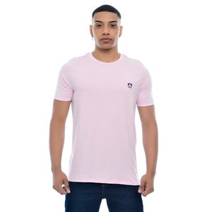 Camiseta Masculina com Estampa Mr Kitsch Lilas Gola Redonda