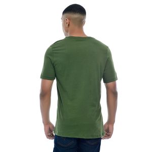 Camiseta Masculina Básica Gola Redonda Musgo