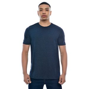 Camiseta Masculina Gola Redonda Básica MesclaMarinho