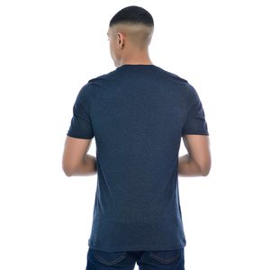 Camiseta Masculina Gola Redonda Básica MesclaMarinho