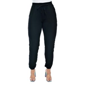 Calça Jogger Feminina Cós Elástico Preto