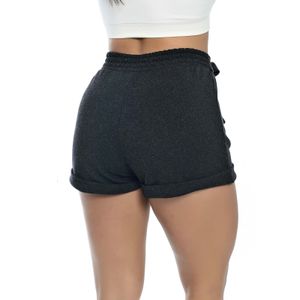 Shorts Feminino Moletom Com amarração Frontal