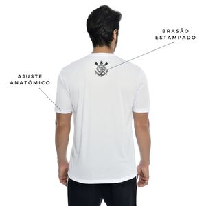 Camisa Corinthians Oficial Dry Fit Recorte Frontal