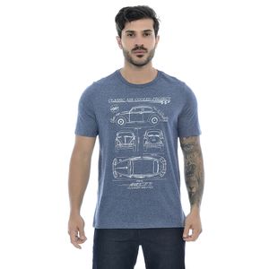 Camiseta Masculina Com Estampa Fusca Classic Air Cooled Project