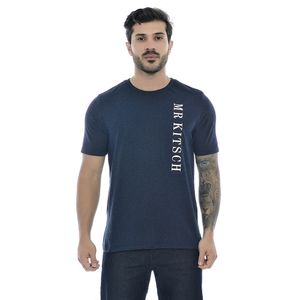 Camiseta Masculina Com Estampa Mr Kitsch Mescla Marinho