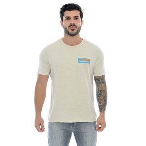 Camiseta Masculina Com Estampa Summer Mescla Marfim