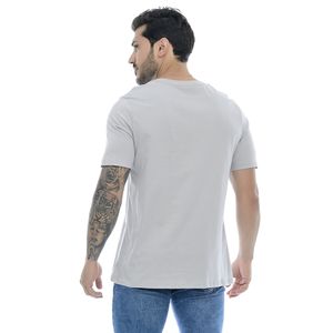 Camiseta Masculina Estampada Cinza