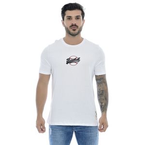 Camiseta Masculina com Estampa Baseball Branca