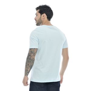 Camiseta Masculina Mr Kitsch Estampada Azul Claro