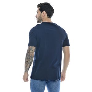 Camiseta Masculina Mr Kitsch Estampada Azul Marinho