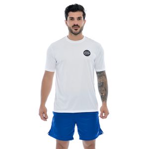 Camiseta Fitness Masculina Branca E/A Com Estampa no Verso Malibu Open 85 Tennis Club