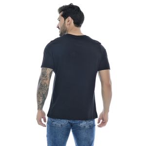 Camiseta Masculina Com Estampa Vision Preto