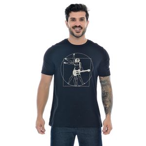 Camiseta Masculina Com Estampa Astronauta Preta