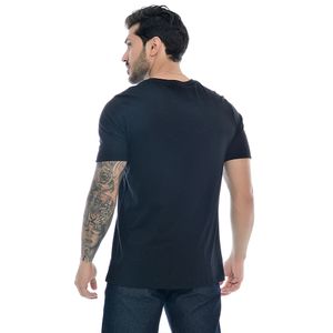 Camiseta Masculina Com Estampa Astronauta Preta