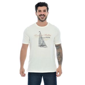 Camiseta Masculina Estampada Extreme Sailing Off White