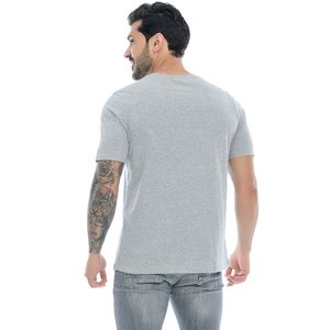 Camiseta Masculina Mr Kitsch 1986 Com Estampa Em Alto Relevo Mescla Cinza