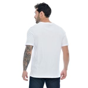 Camiseta Masculina Com Estampa Cartas branca