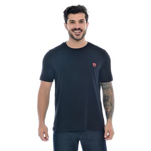 Camiseta Masculina Manga Curta Mr Kitsch Preta/Vermelho