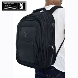 Mochila Corinthians Oficial Premium Esportiva Casual Preto