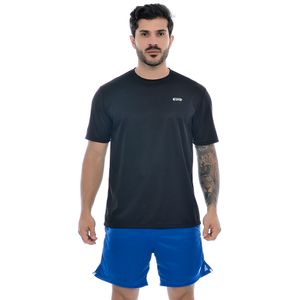 Camiseta Fitness Masculina Com Estampa E/A Preto