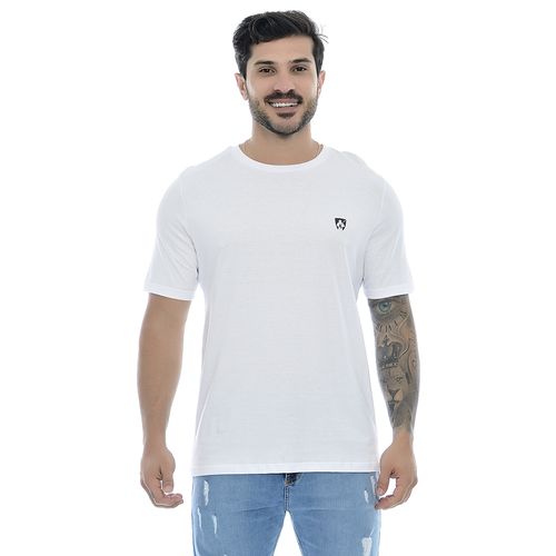 Camiseta Masculina Com Estampa Frente e Verso Mr Kitsch Branco