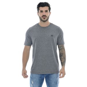 Camiseta Masculina Mr Kitsch Gola Redonda Mescla Grafite