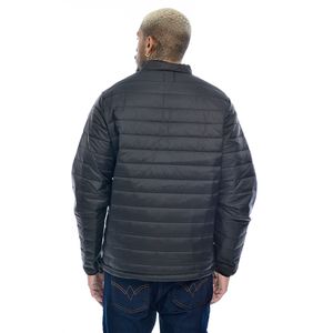 Jaqueta Puffer Masculina Acolchoada Sem Capuz Preto