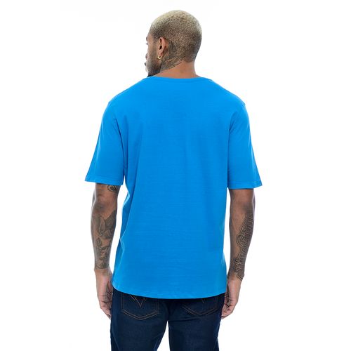 Camiseta Masculina Manga Curta Gola Redonda Básica Royal