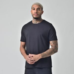 Camiseta Masculina Básica Manga Curta Gola Redonda Preta