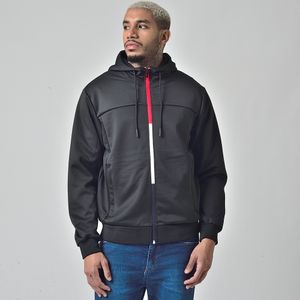 Blusa Malha Sportswear Três Listras Com Capuz Preto