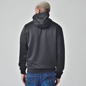 Blusa Malha Sportswear Três Listras Com Capuz Preto