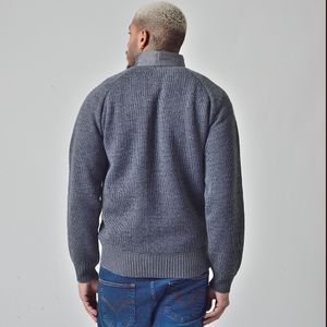 Casaco Nylon Suéter Forrada Masculino Sem Capuz Cinza