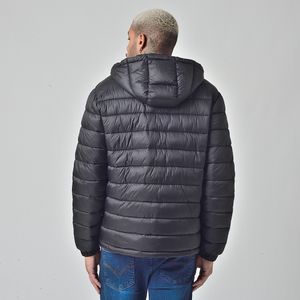 Jaqueta Puffer Corinthians Oficial Masculina Com Capuz Removível