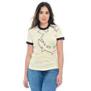 Camiseta Corinthians Oficial Feminina Off White