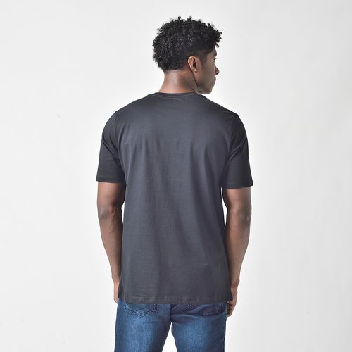 Camiseta Masculina Preta Just Ride Estampa Ciclista