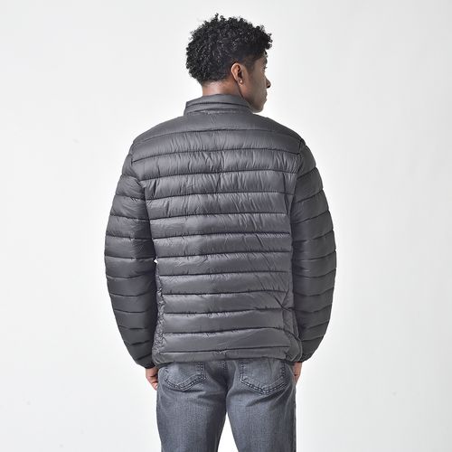 Jaqueta Puffer Acolchoada Masculina Sem Capuz Mr Kitsch Preto