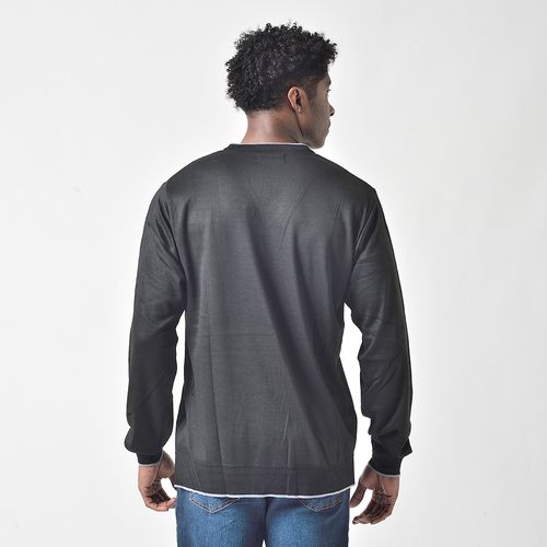 Suéter Tricot Gola V Masculino Mr Kitsch Preto