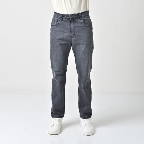 Calça Jeans Masculina Slim Chumbo Com Elastano