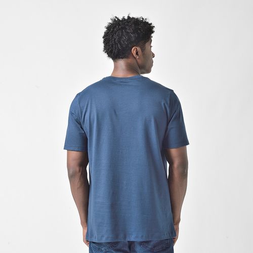 Camiseta Masculina Manga Curta Estampada Mr Kitsch Marinho