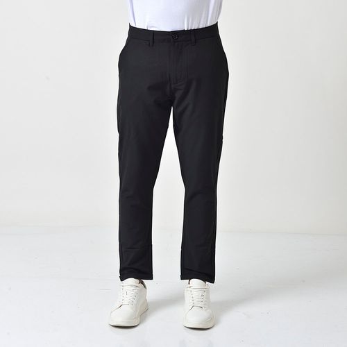Calça Esporte Fino Masculina Mrs Kitsch Preto Logo Bordado