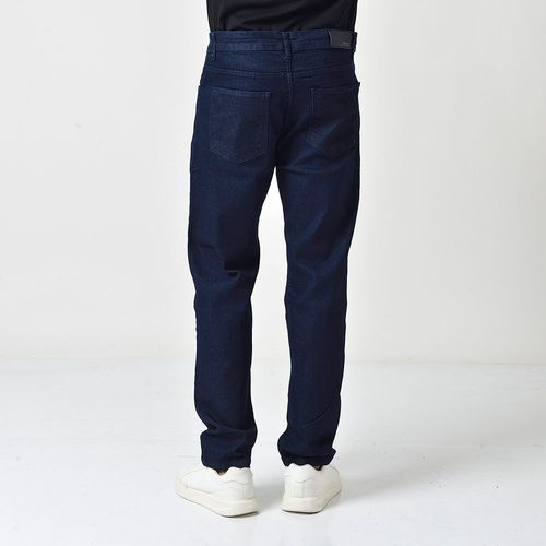 Calça Jeans Masculina Reta Azul Com Elastano